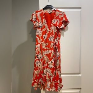 Sachin & Babi, Red Lincoln SILK Wrap Dress, Size 2